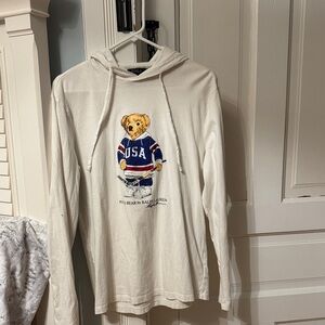 Polo Bear Ralph Lauren USA Hockey Hoodie Men’s Small
